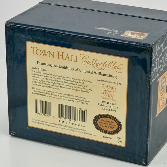 Colonial Williamsburg Town Hall Collectibles Ewing House 28489707 #20 1998 - Picture 9 of 12